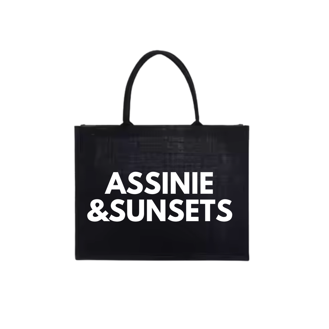 "Assinie & sunsets" beach bag